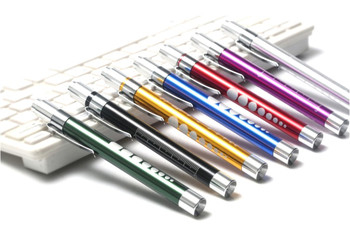 Stylo médical de docteur de l'infirmière LED Penlight d'alliage d'aluminium de lumière de stylo avec la lumière