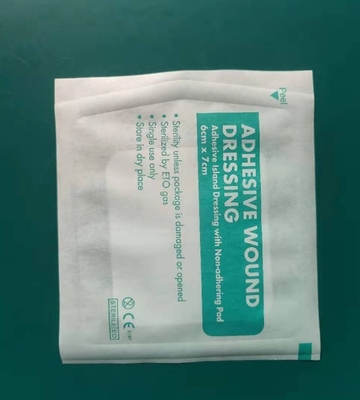 6x7 tissé par Gauze Adhesive Wound Dressings Non non stérile