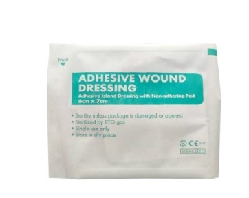 6x7 tissé par Gauze Adhesive Wound Dressings Non non stérile