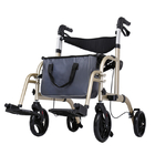 Le pliage roule le fauteuil roulant Walker Aluminum Alloy, marcheurs de Rollator de chariot pour le handicapé