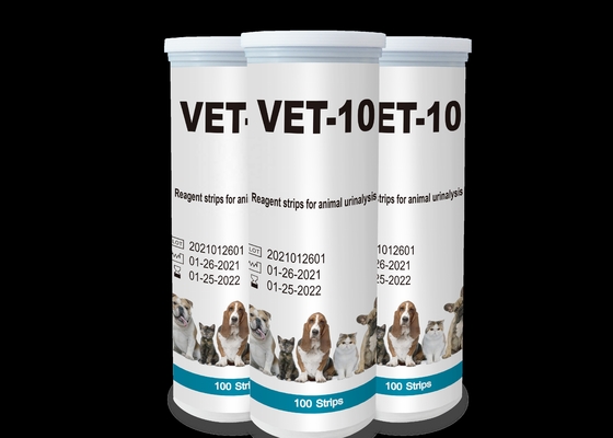 L'essai Kit Veterinarian, leucocytes de bien-être d'analyse d'urine contrôlent 10 bandes d'analyse d'urine