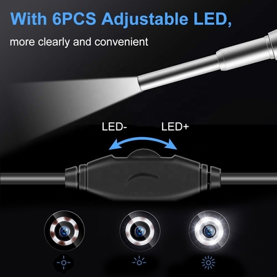 IP68 3.9mm trois dans un otoscope de caméra d'Endoscope d'oreille 67 degrés