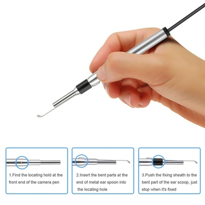 IP68 3.9mm trois dans un otoscope de caméra d'Endoscope d'oreille 67 degrés